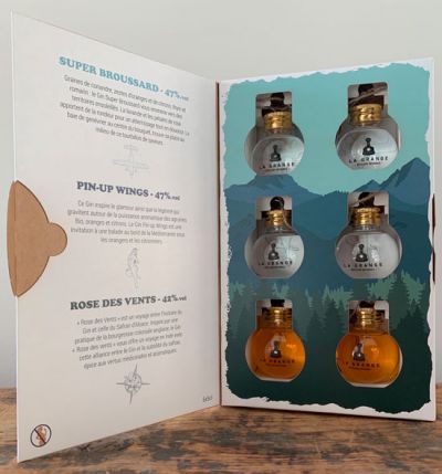 Coffret Mignonnette Gin Alsace Au Brin de Paille